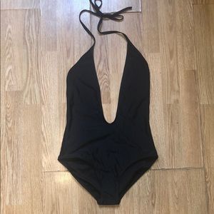 NWOT Black V-neck Swimsuit